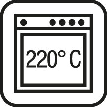 Ovnfast op til 220° C